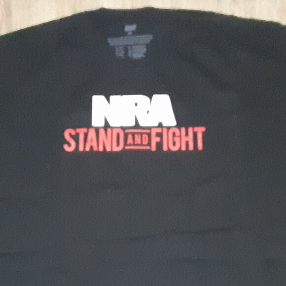 NRA * Stand and Fight * New or Like New * 3X Tee Shirt * 55" Chest * Black * - Picture 5 of 8